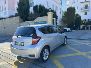 Nissan Note rental car in Limassol Cyprus – fuel-efficient compact hatchback from Rospensa Car Rental