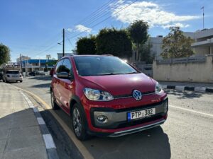 Volkswagen Up rental car in Limassol – compact city vehicle for hire with Rospensa Car Rental Cyprus