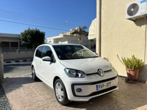 Volkswagen Up rental car in Limassol – compact city vehicle for hire with Rospensa Car Rental Cyprus