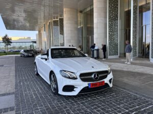Luxury convertible car rental in Cyprus – Mercedes-Benz E300 available in Limassol at Rospensa