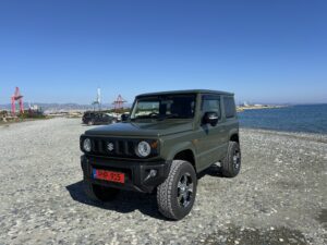 Suzuki Jimny 4x4 off-road rental in Limassol Cyprus – ideal car for mountain and beach exploration