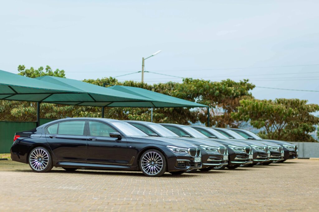 Luxury car fleet for business trips and corporate events in Limassol by Rospensa Luxury Car Rental, featuring Mercedes-Benz and premium SUVs