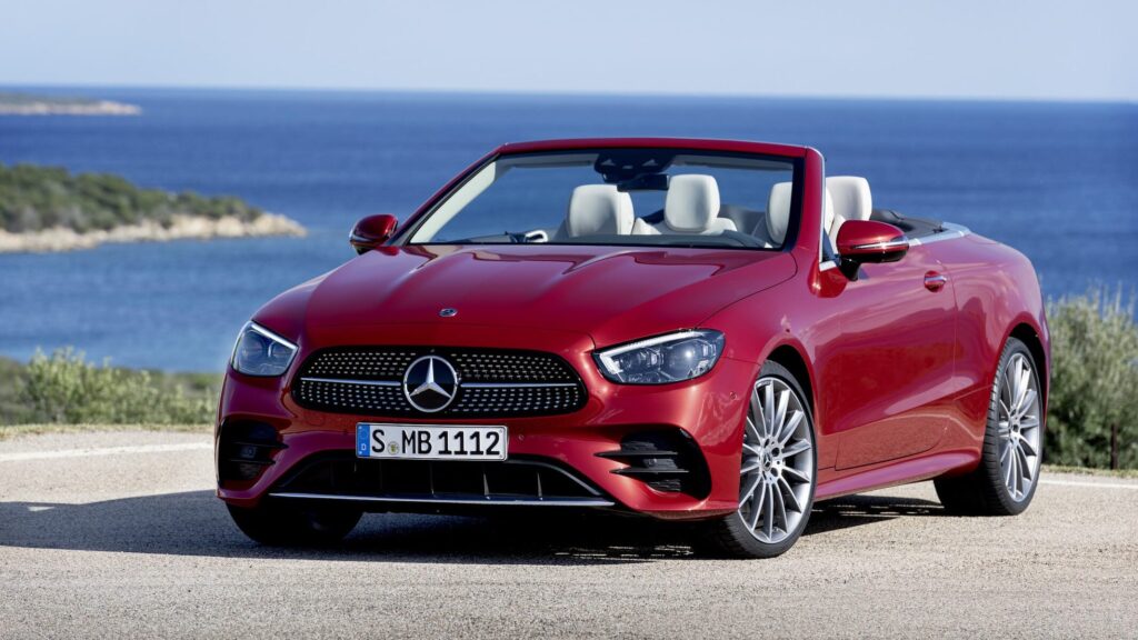 Convertible car rental in Limassol driving along Lady’s Mile Beach