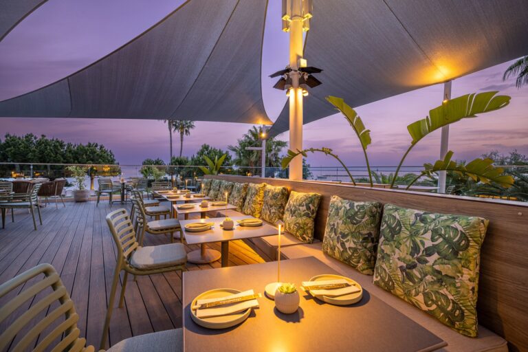 Luxury car parked near a business restaurant in Limassol used by executives for meetings